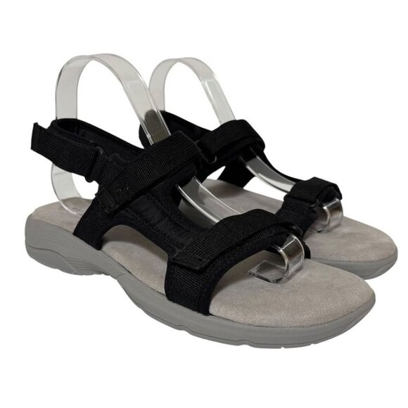 Easy Spirit Trish 2 Black Sport Sandals Adjustable Slingback Women's Size 9 - Picture 7 of 16